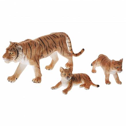 Набор Animal Planet - Тигр с тигрятами, малый 