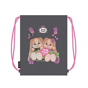 Мешок для обуви Jack&Lin - Зайки с сердечком (MaxiToys, JL-092018-5)