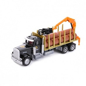 Лесовоз металлический с подвижными элементами - Леспром (Технопарк, U1401B-7sim)