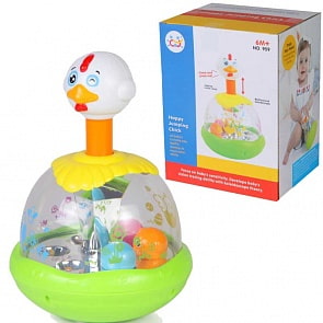 Детская механическая игрушка - Утка-каруселька (Huile, Y61196)