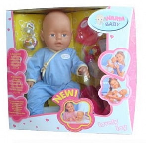 Функциональный пупс с аксессуарами: писает, пьет, сосет соску (Narm Baby, B1406472sim) 