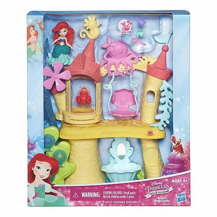 Disney Princess. Игрушка для игры с водой. Замок Ариэль 