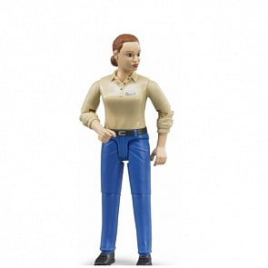 Фигурка женщины, голубые джинсы (Bruder, 60-408)