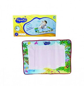 Коврик для рисования из серии AquaArt с водным маркером, моноцветный розовый для девочек (1toy, Т59441)