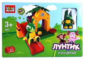 Конструктор пластиковый "Город Мастеров"- Лунтик и его друзья, 27 деталей (Город Мастеров, BB-8882-R)