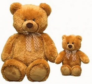 Медведь коричневый сидячий 34 см (AURORA, 615-59)