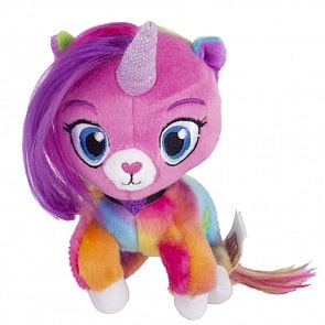 Игрушка из серии Замурчательная плюшевая вечеринка – Единорожек, 20 см (Радужно-Бабочково-Единорожная кошка, 40126)