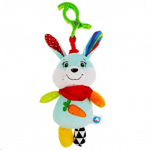 Текстильная игрушка-подвеска с вибрацией - Зайчонок (Умка, RVC-R4)