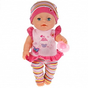 Интерактивный озвученный пупс Настенька, стихи А. Барто и 100 фраз, пьет и писает, 30 см (Карапуз, Y30BB-DECR-RU)