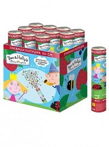 Хлопушка Ben&Holly 30 см, наполнение форма Холли (Росмэн, 31027ros)