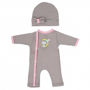 Комбинезон для кукол 40-42 см Зайка на Луне (Карапуз, OTF-2001CH-RU)