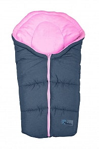 Зимний конверт Alpin Pram & Car seat, dark grey/rose (Altabebe, AL2009P-45)