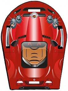 Ледянка Snow auto SLR MClaren, цвет красный (RT, 6130RT)