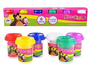 Набор Маша и Медведь - Тесто для лепки, 6 цветов (Multiart, 650PD-MM (24)sim)