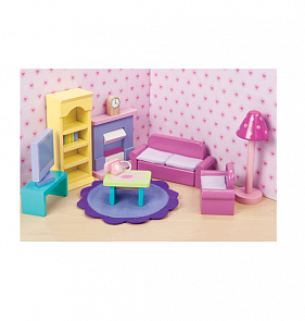 Кукольная мебель деревянная «Сахарная слива – Гостиная» (Le Toy Van, ME051)