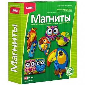 Набор для создания фигурок на магнитах – Птички (Лори, МР-007)