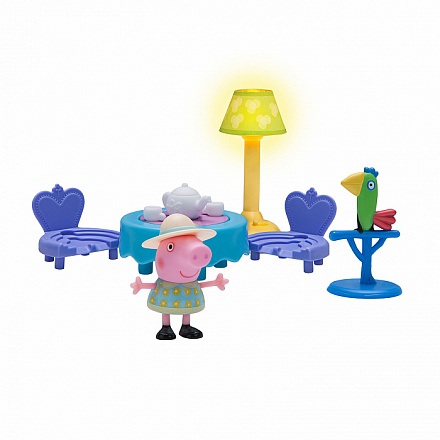 Игровой набор Peppa Pig – Пеппа и чайная церемония, 6 предметов, свет 