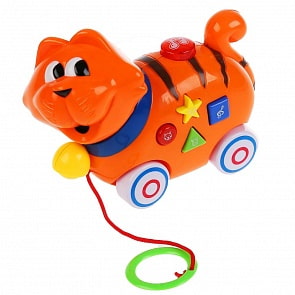 Музыкальная каталка-котик, стихи про животных и цвета Дружининой, 5 песен из м/ф (Умка, B610847-R)