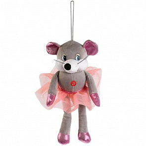 Мягкая музыкальная игрушка – Мышка с бусами, 17 см (Мульти-пульти, 20625T)