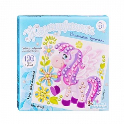 Аппликация бусинами - Крылатая лошадка (Десятое королевство, 01973ДК) - миниатюра