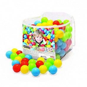 Шарики для сухого бассейна, 150 штук, 6 см, в сумке (Pilsan, DL_3153)