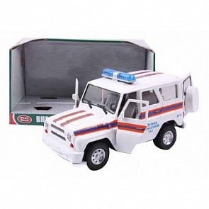 Инерционная модель УАЗ Hunter – МЧС, 23 см, свет, звук (Play Smart, Р40513)