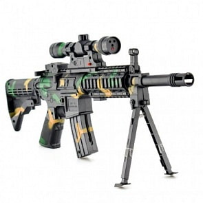 Автомат камуфляжный с лазерным прицелом M4-16 (100001441)