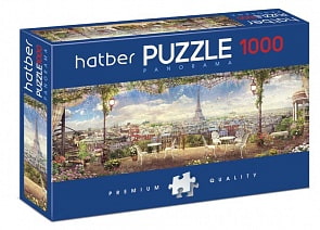 Пазл Premium 1000 элементов – Панорама Парижские каникулы (Hatber, 1000ПЗ2-19272)
