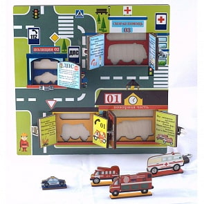 Бизиборд - Замочки - Экстренные службы (Нескучные игры, 7821sim)