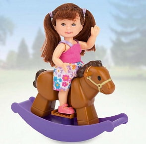 Игровой набор - Paula. На качалке, на лошадке (Paula collection, MC23010a)