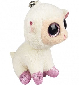 Брелок Beanie Boo's Овечка белая с розовыми копытцами, 12 см (TY Inc, 36599)