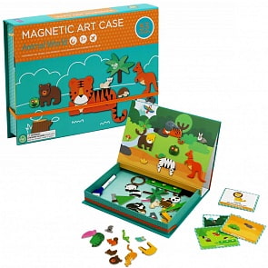 Набор магнитный игровой 2 в 1 - Мир животных (mierEdu, ME036R)