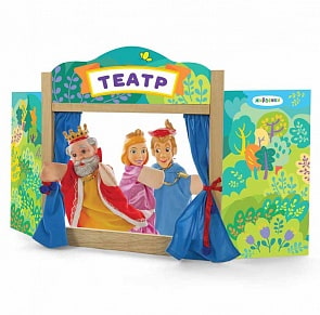 Настольная деревянная ширма для кукольного театра (Жирафики, 68396)