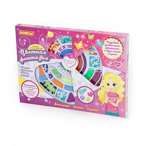 Набор для детского творчества - Цветная фантазия, 1118 элементов (Полесье, 78544)