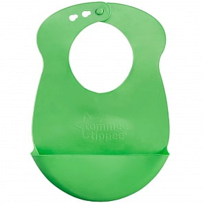 Гибкий нагрудник, зелёный (Tommee Tippee, 46351491-4st)