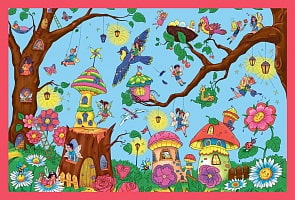 Раскраска-плакат с игровыми заданиями – Страна фей (Айрис-пресс, 26203АП)