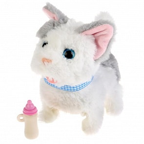 Интерактивный котенок Джесси с бутылочкой, 7 функций (My Friends, JX-2442sim)