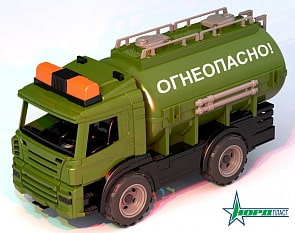 Игрушечная машинка - Цистерна - Огнеопасно (Нордпласт, Н-236)