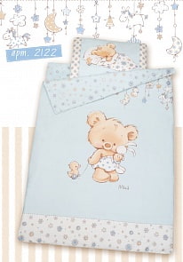 Комплект постельного белья – Mika, сатин, голубой (Золотой Гусь, 2122)