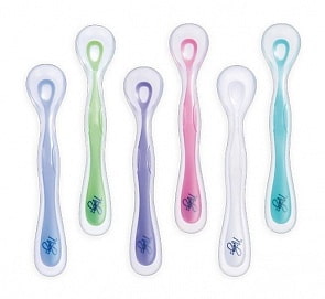 Силиконовая ложка – с цветными вставками (Nuby, NT67658)