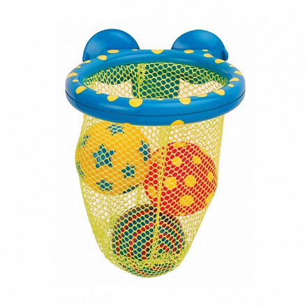 Игрушки для ванны Hoops for the Tub - Мячики в сетке, 4 предмета 
