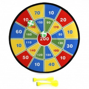 Дартс с дротиками и шариками на липучках, 36 см (B661407sim)