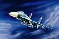 Сборная модель - Истребитель  бомбардировщик Су-27 (ZVEZDA, 7206з)
