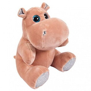 Мягкая игрушка - Бегемотик розовый, 15 см (ABtoys, M5044)