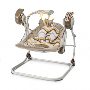 Электрокачели - Baby Care Flotter с адаптером, желтые (Baby Care, S801_Yellow)