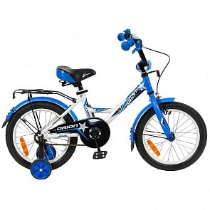 Двухколесный велосипед Lider Orion диаметр колес 16 дюймов, белый/синий (Velolider, 5522RT)