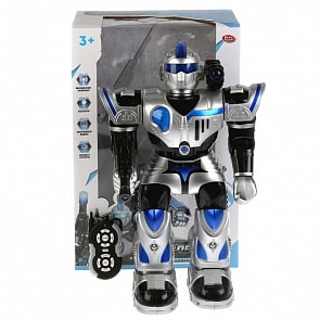 Робот на радиоуправлении, свет+звук, ик пульт, ходит, танцует (Playsmart, A224-H08131)