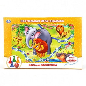 Настольная игра-ходилка «Приключения Мамонтенка» (Умка, 4690590085486sim)
