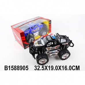 Машина – Полицейский джип, инерционная, несколько цветов (B1588905sim)