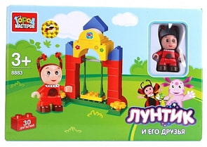 Конструктор пластиковый "Город Мастеров" - Лунтик и его друзья, 30 деталей (Город Мастеров, BB-8883-R)